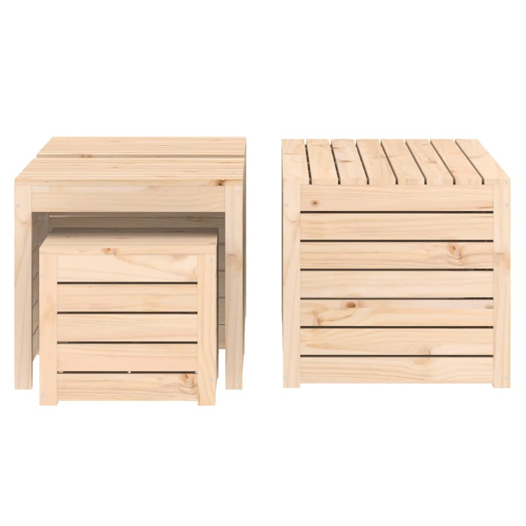 vidaXL Set cutii de grădină, 4 piese, lemn masiv de pin vidaXL Set cutii de grădină, 4 piese, lemn masiv de pin