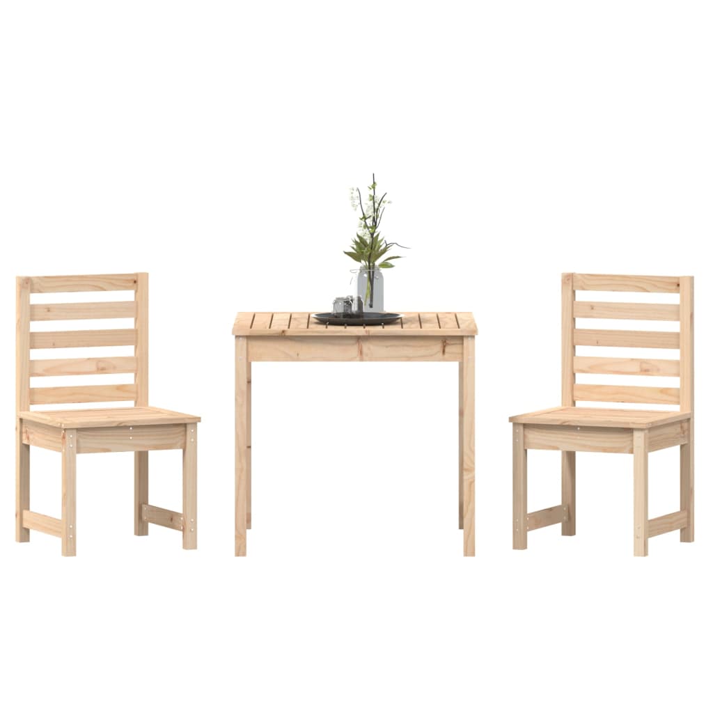 vidaXL Set bistro de grădină, 3 piese, lemn masiv de pin vidaXL Set bistro de grădină, 3 piese, lemn masiv de pin