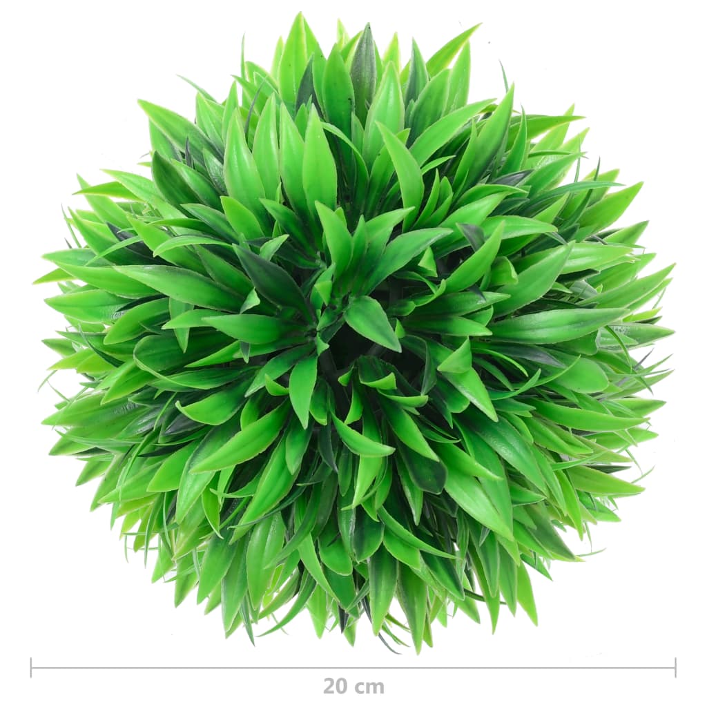 vidaXL Bile de arbuști cimișir artificiali, 2 buc., 20 cm vidaXL Bile de arbuști cimișir artificiali, 2 buc., 20 cm