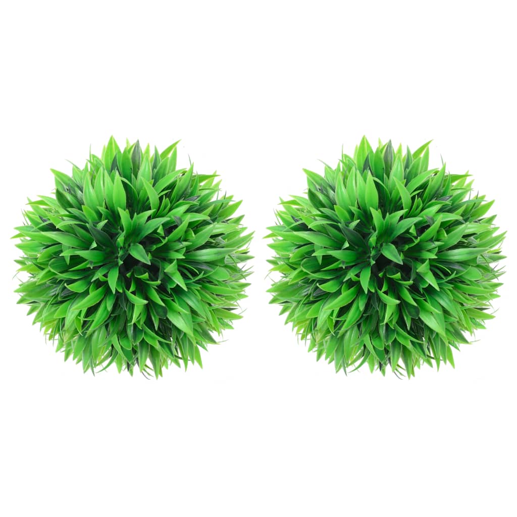 vidaXL Bile de arbuști cimișir artificiali, 2 buc., 20 cm vidaXL Bile de arbuști cimișir artificiali, 2 buc., 20 cm