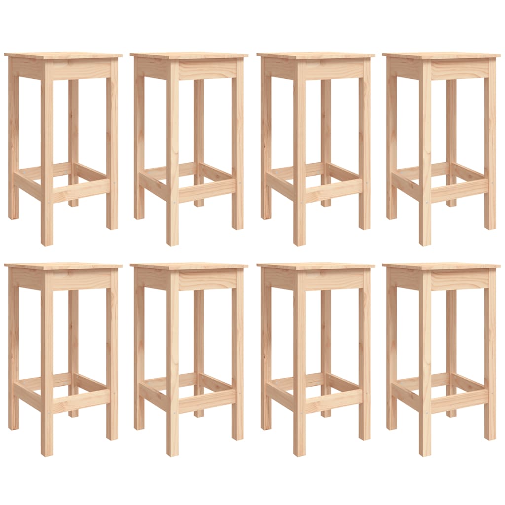 vidaXL Set bar de grădină, 9 piese, lemn masiv de pin