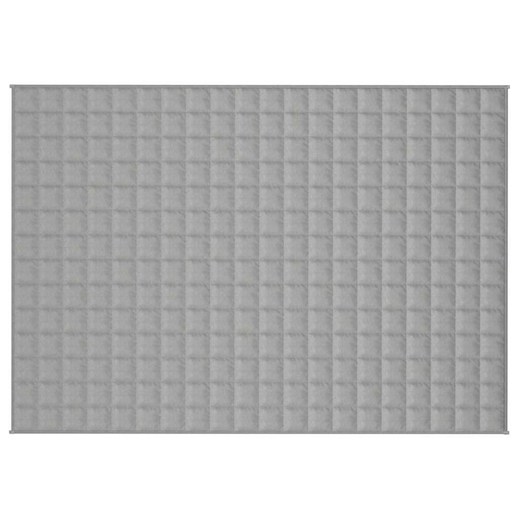 vidaXL Pătură grea, gri, 140x200 cm, 6 kg, material textil vidaXL Pătură grea, gri, 140x200 cm, 6 kg, material textil