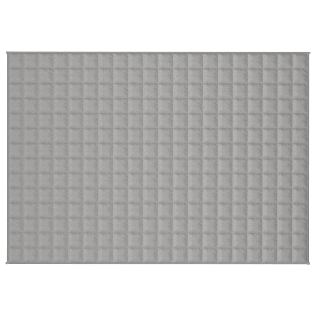 vidaXL Pătură grea, gri, 140x200 cm, 10 kg, material textil