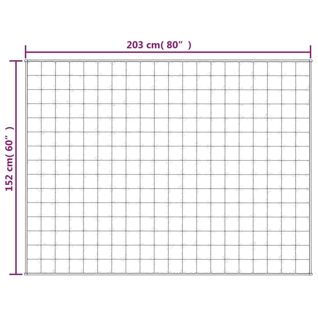 vidaXL Pătură grea, gri, 152x203 cm, 11 kg, material textil vidaXL Pătură grea, gri, 152x203 cm, 11 kg, material textil