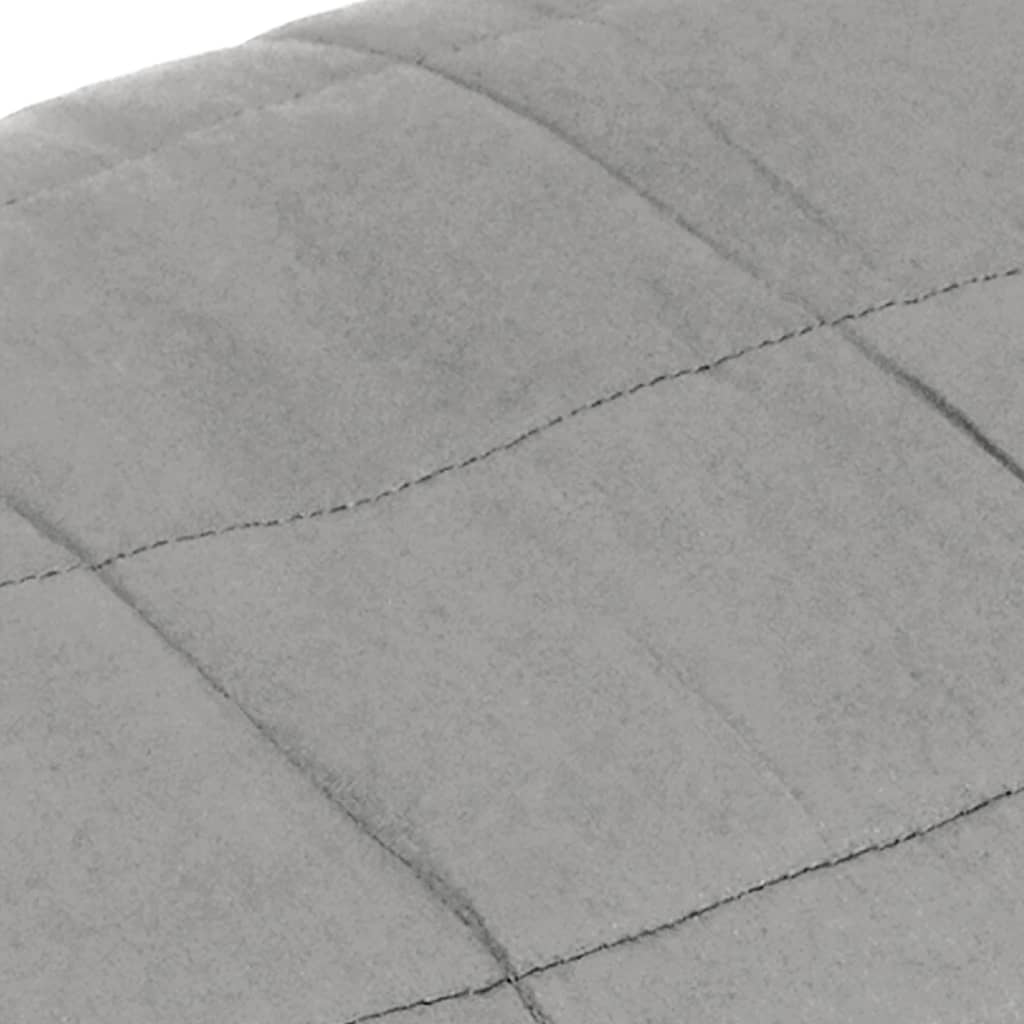 vidaXL Pătură anti-stres, gri, 200x220 cm, 13 kg, material textil vidaXL Pătură anti-stres, gri, 200x220 cm, 13 kg, material textil