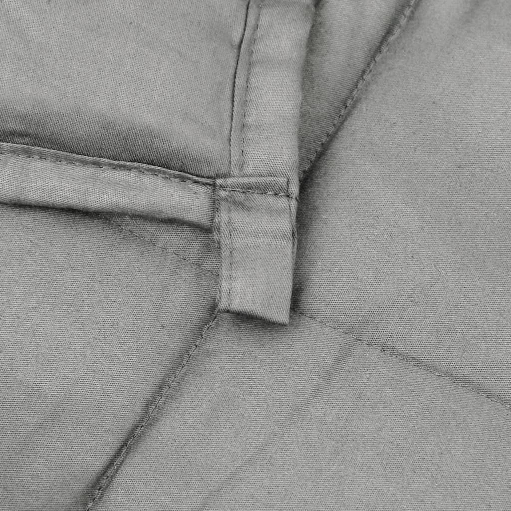 vidaXL Pătură anti-stres, gri, 200x230 cm, 13 kg, material textil vidaXL Pătură anti-stres, gri, 200x230 cm, 13 kg, material textil