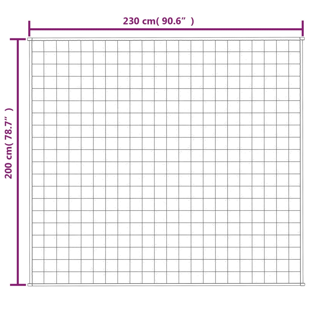 vidaXL Pătură anti-stres, gri, 200x230 cm, 13 kg, material textil vidaXL Pătură anti-stres, gri, 200x230 cm, 13 kg, material textil