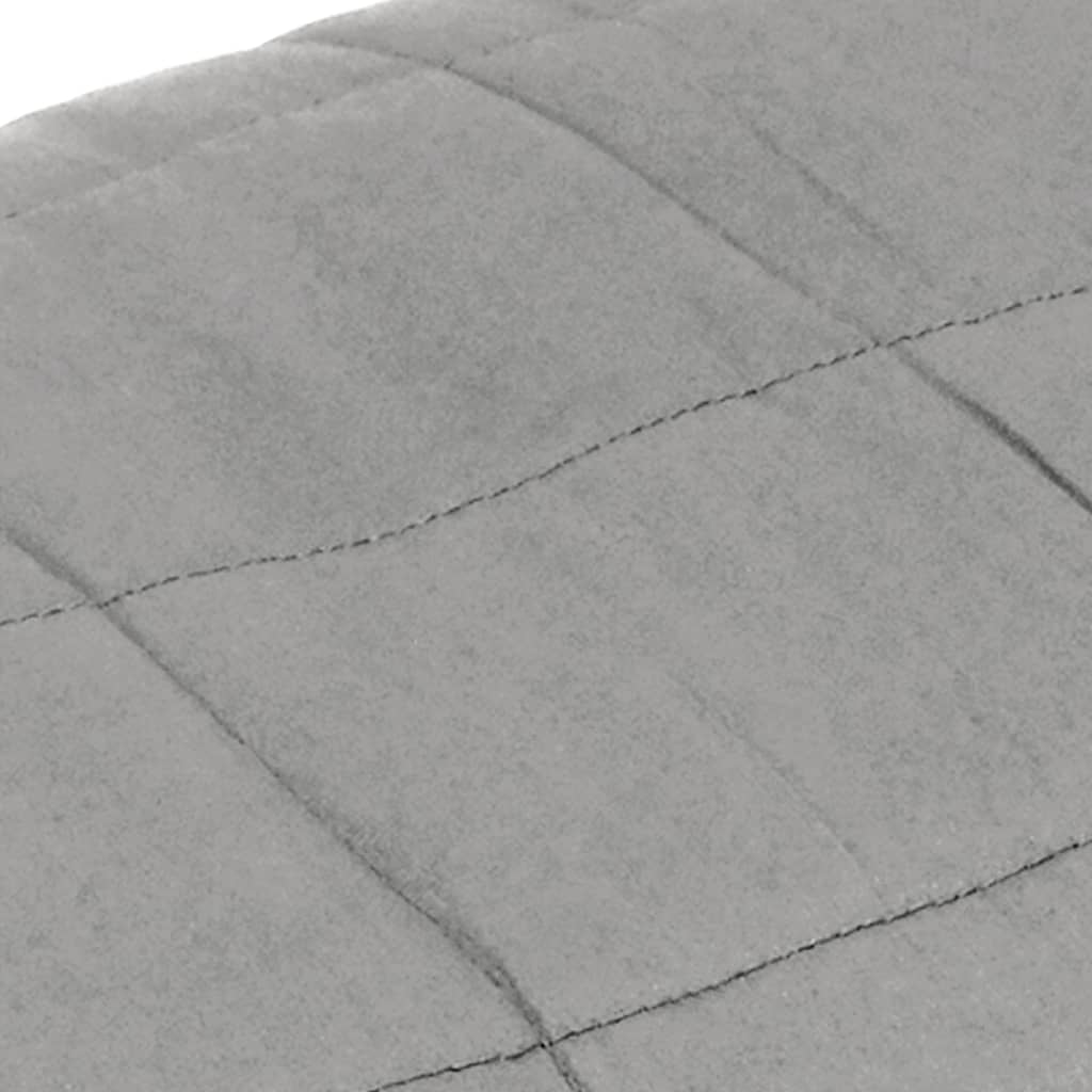 vidaXL Pătură anti-stres, gri, 220x230 cm, 11 kg, material textil vidaXL Pătură anti-stres, gri, 220x230 cm, 11 kg, material textil