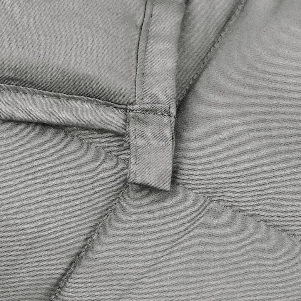 vidaXL Pătură anti-stres, gri, 220x230 cm, 11 kg, material textil vidaXL Pătură anti-stres, gri, 220x230 cm, 11 kg, material textil