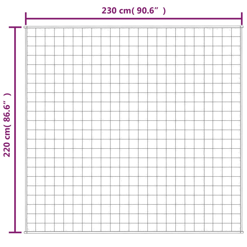 vidaXL Pătură anti-stres, gri, 220x230 cm, 11 kg, material textil vidaXL Pătură anti-stres, gri, 220x230 cm, 11 kg, material textil