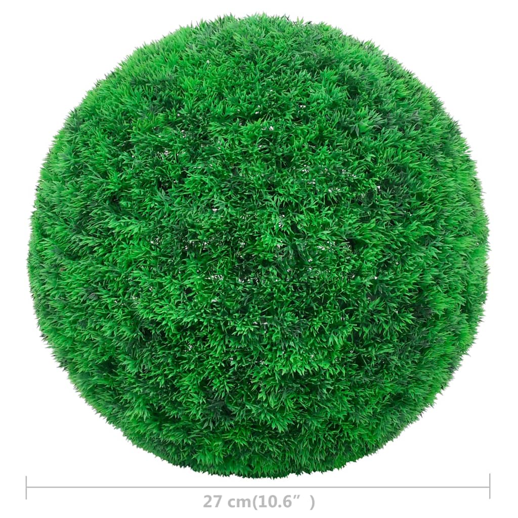 vidaXL Bile de arbuști cimișir artificiali, 2 buc., 27 cm vidaXL Bile de arbuști cimișir artificiali, 2 buc., 27 cm