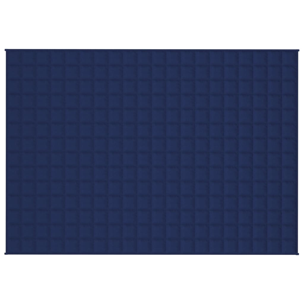vidaXL Pătură anti-stres, albastru, 137x200 cm, 6 kg, material textil vidaXL Pătură anti-stres, albastru, 137x200 cm, 6 kg, material textil