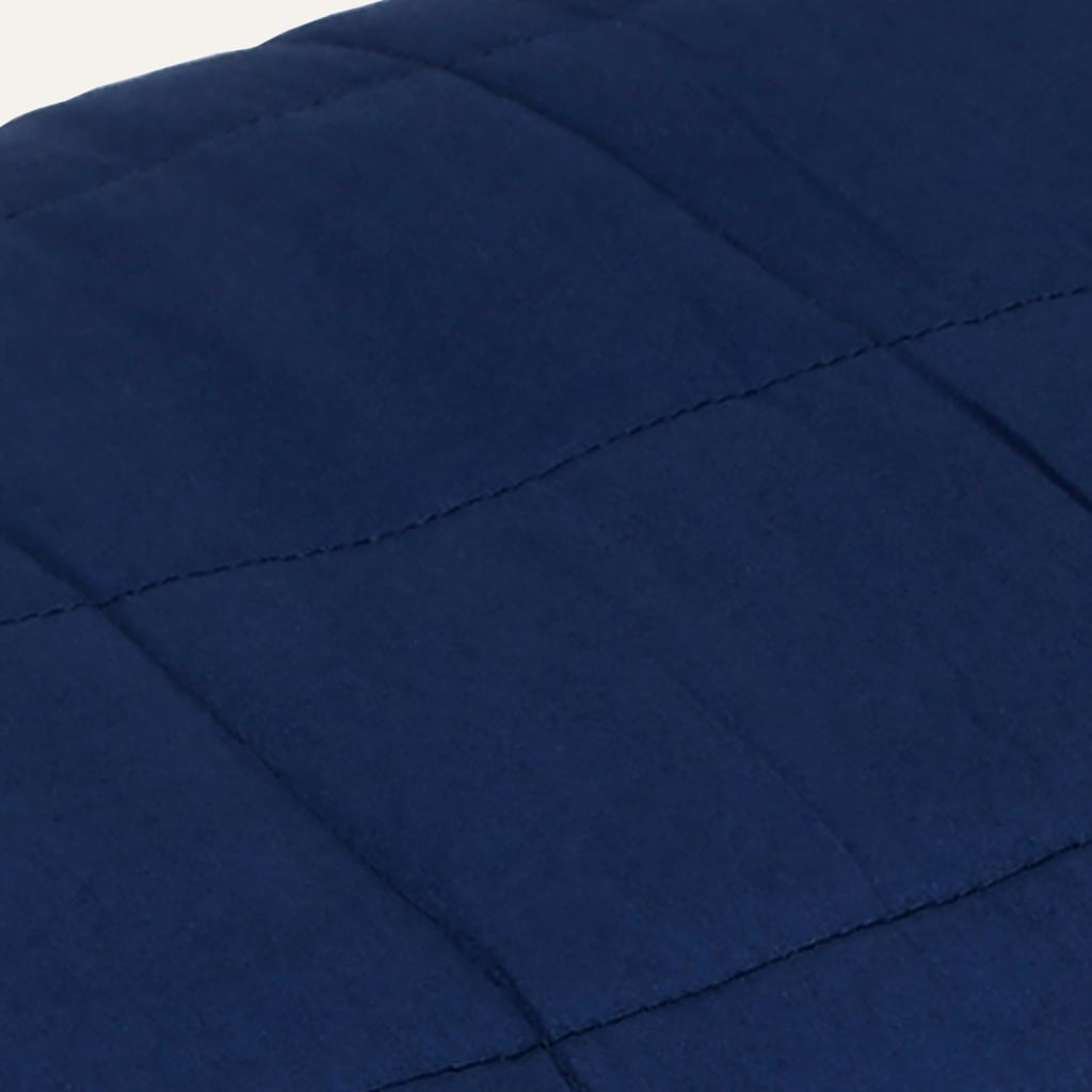 vidaXL Pătură anti-stres, albastru, 137x200 cm, 6 kg, material textil vidaXL Pătură anti-stres, albastru, 137x200 cm, 6 kg, material textil