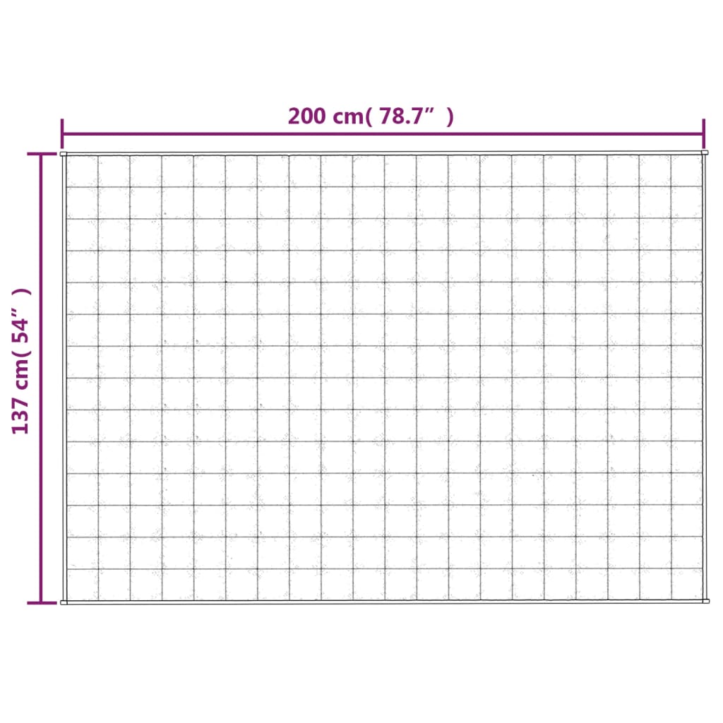 vidaXL Pătură anti-stres, albastru, 137x200 cm, 6 kg, material textil vidaXL Pătură anti-stres, albastru, 137x200 cm, 6 kg, material textil
