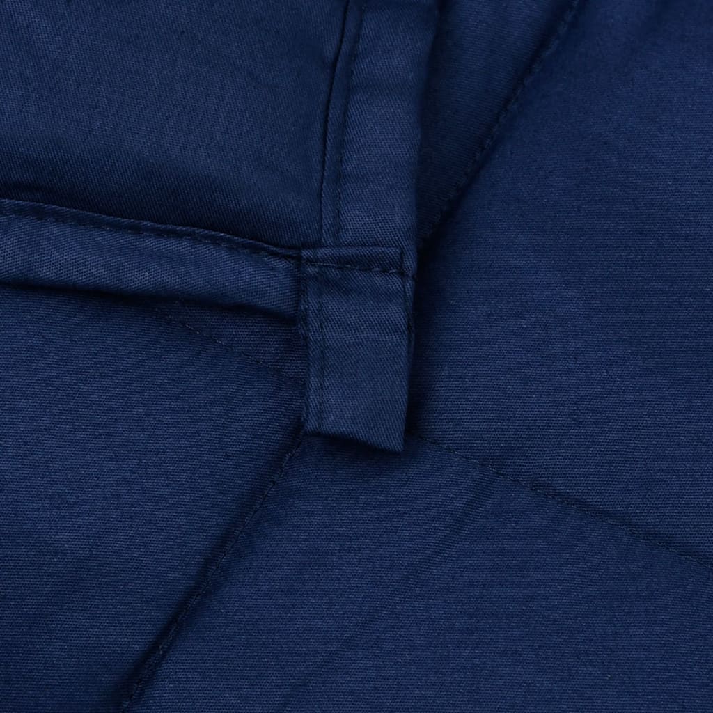 vidaXL Pătură anti-stres, albastru, 140x200 cm, 6 kg, material textil vidaXL Pătură anti-stres, albastru, 140x200 cm, 6 kg, material textil