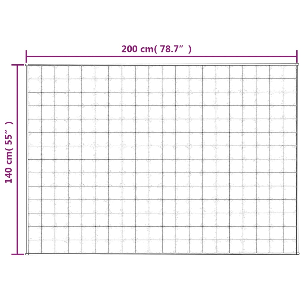 vidaXL Pătură anti-stres, albastru, 140x200 cm, 6 kg, material textil vidaXL Pătură anti-stres, albastru, 140x200 cm, 6 kg, material textil