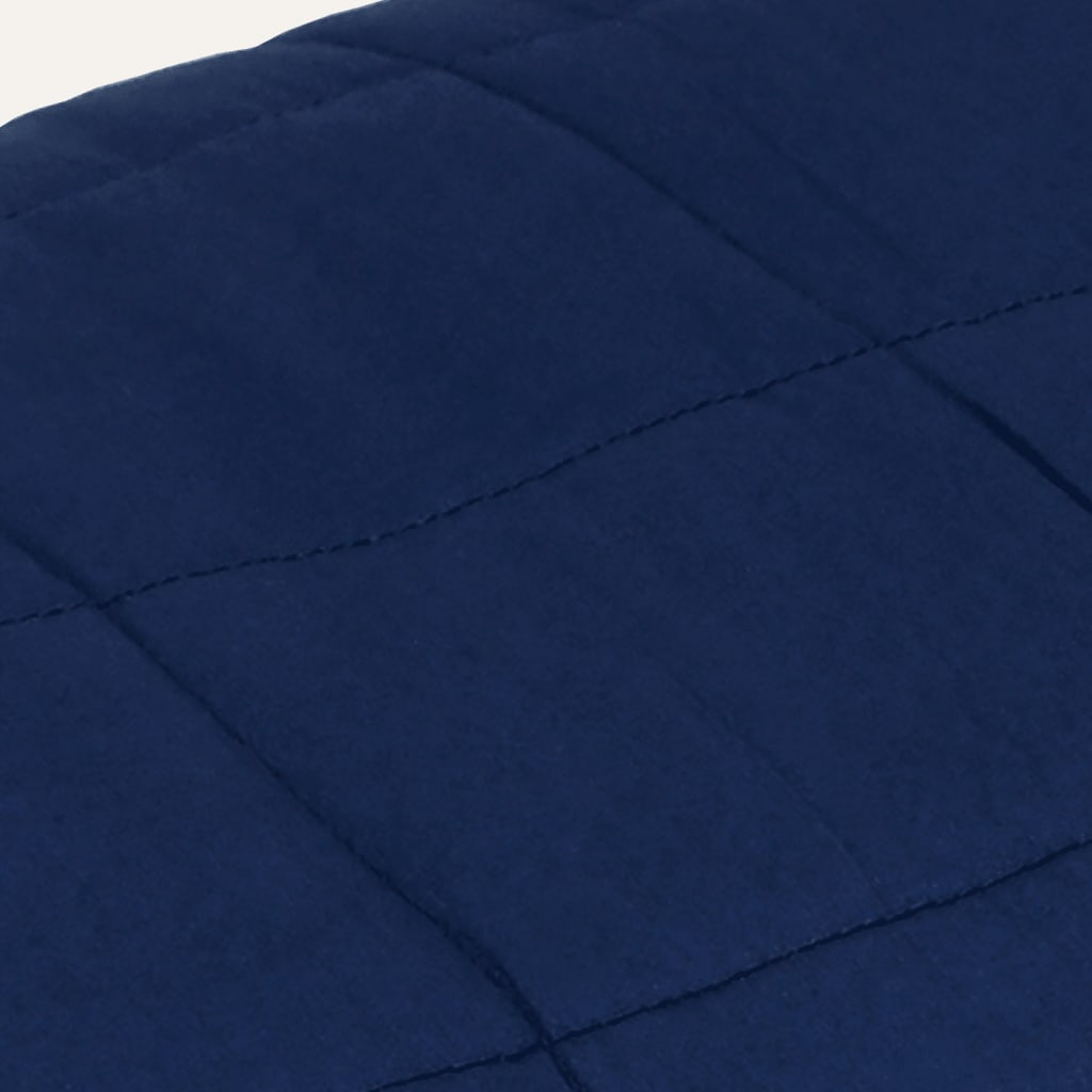 vidaXL Pătură anti-stres, albastru, 137x200 cm, 10 kg, textil vidaXL Pătură anti-stres, albastru, 137x200 cm, 10 kg, textil