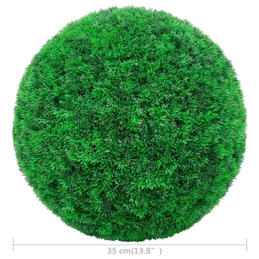 vidaXL Bile de arbuști cimișir artificiali, 2 buc., 35 cm vidaXL Bile de arbuști cimișir artificiali, 2 buc., 35 cm