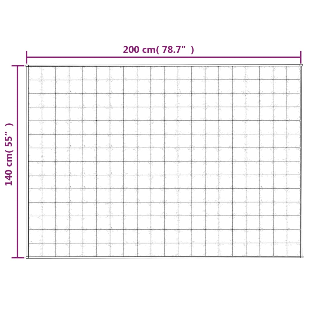 vidaXL Pătură grea, albastru, 140x200 cm, 10 kg, material textil vidaXL Pătură grea, albastru, 140x200 cm, 10 kg, material textil