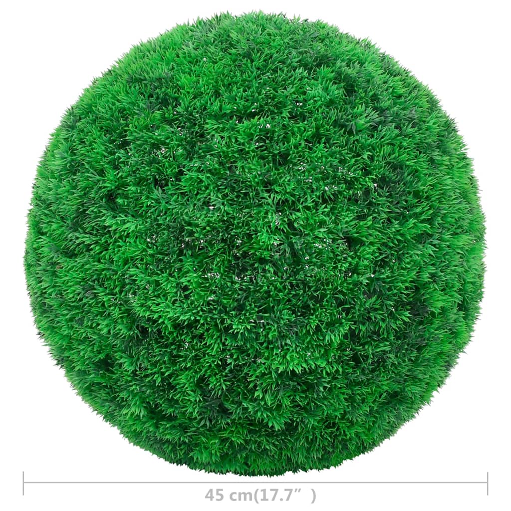 vidaXL Bile de arbuști cimișir artificiali, 2 buc., 45 cm vidaXL Bile de arbuști cimișir artificiali, 2 buc., 45 cm
