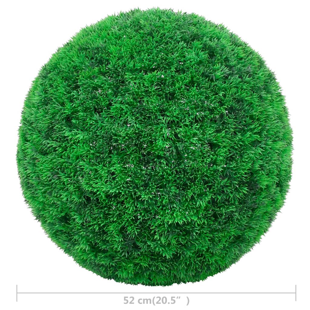 vidaXL Bile de arbuști cimișir artificiali, 2 buc., 52 cm vidaXL Bile de arbuști cimișir artificiali, 2 buc., 52 cm