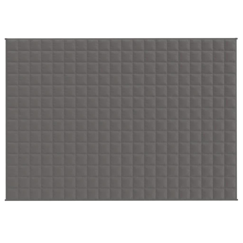 vidaXL Pătură grea, gri, 140x200 cm, 10 kg, material textil vidaXL Pătură grea, gri, 140x200 cm, 10 kg, material textil