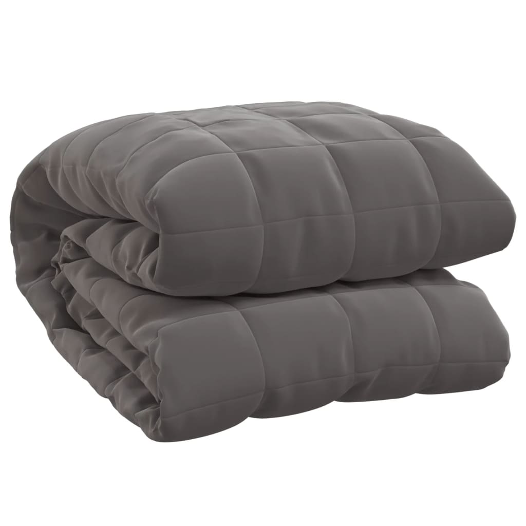 vidaXL Pătură anti-stres, gri, 200x230 cm, 13 kg, material textil vidaXL Pătură anti-stres, gri, 200x230 cm, 13 kg, material textil