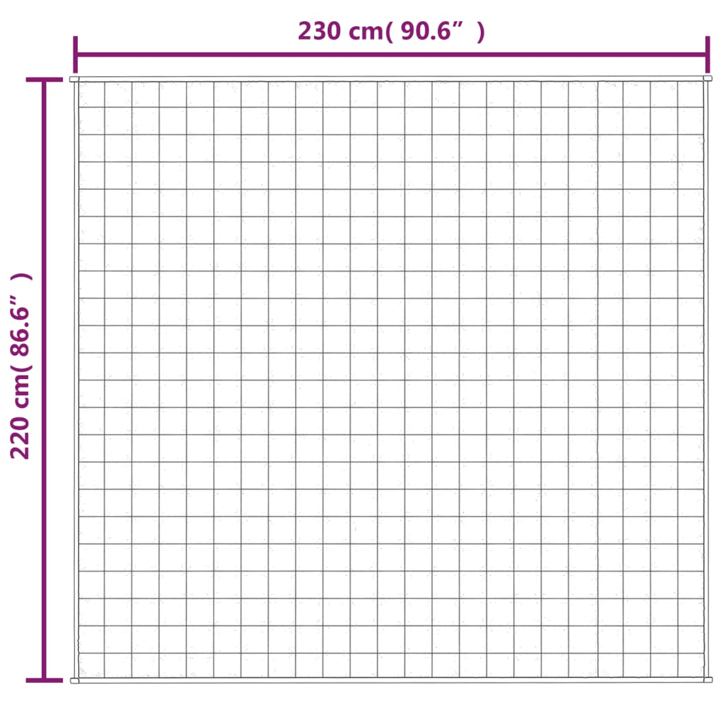 vidaXL Pătură anti-stres, gri, 220x230 cm, 11 kg, material textil vidaXL Pătură anti-stres, gri, 220x230 cm, 11 kg, material textil