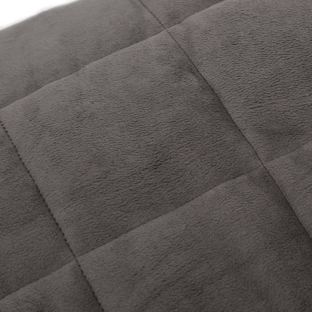 vidaXL Pătură anti-stres, gri, 220x240 cm, 11 kg, material textil vidaXL Pătură anti-stres, gri, 220x240 cm, 11 kg, material textil
