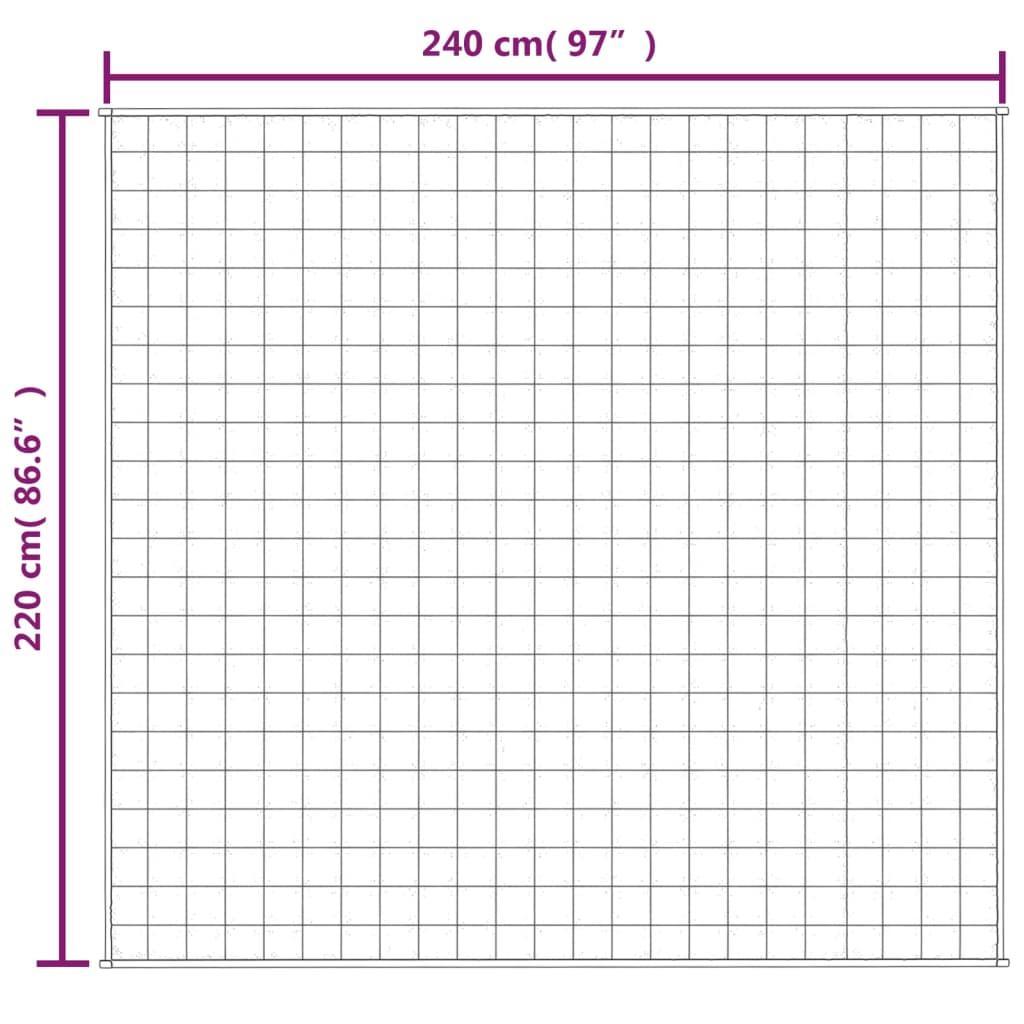 vidaXL Pătură anti-stres, gri, 220x240 cm, 11 kg, material textil vidaXL Pătură anti-stres, gri, 220x240 cm, 11 kg, material textil