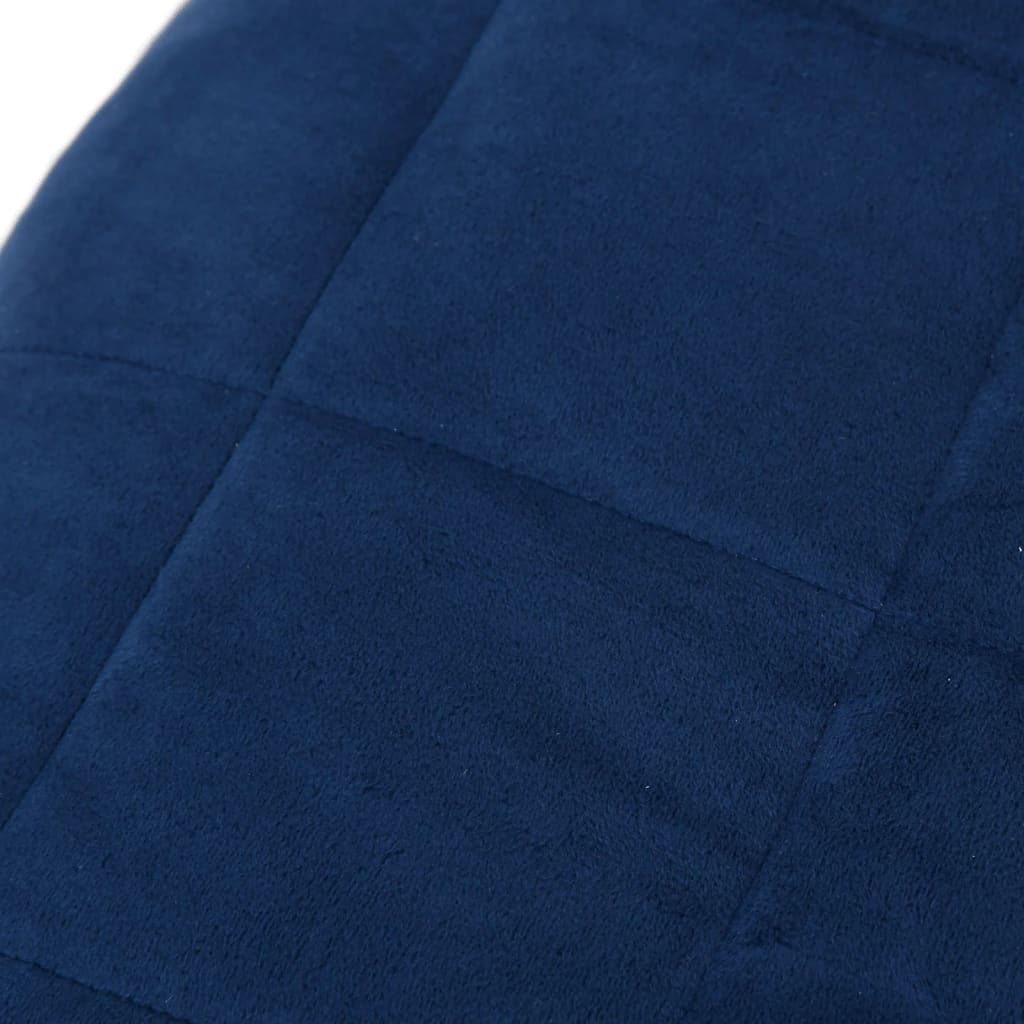 vidaXL Pătură anti-stres, albastru, 122x183 cm, 9 kg, material textil vidaXL Pătură anti-stres, albastru, 122x183 cm, 9 kg, material textil