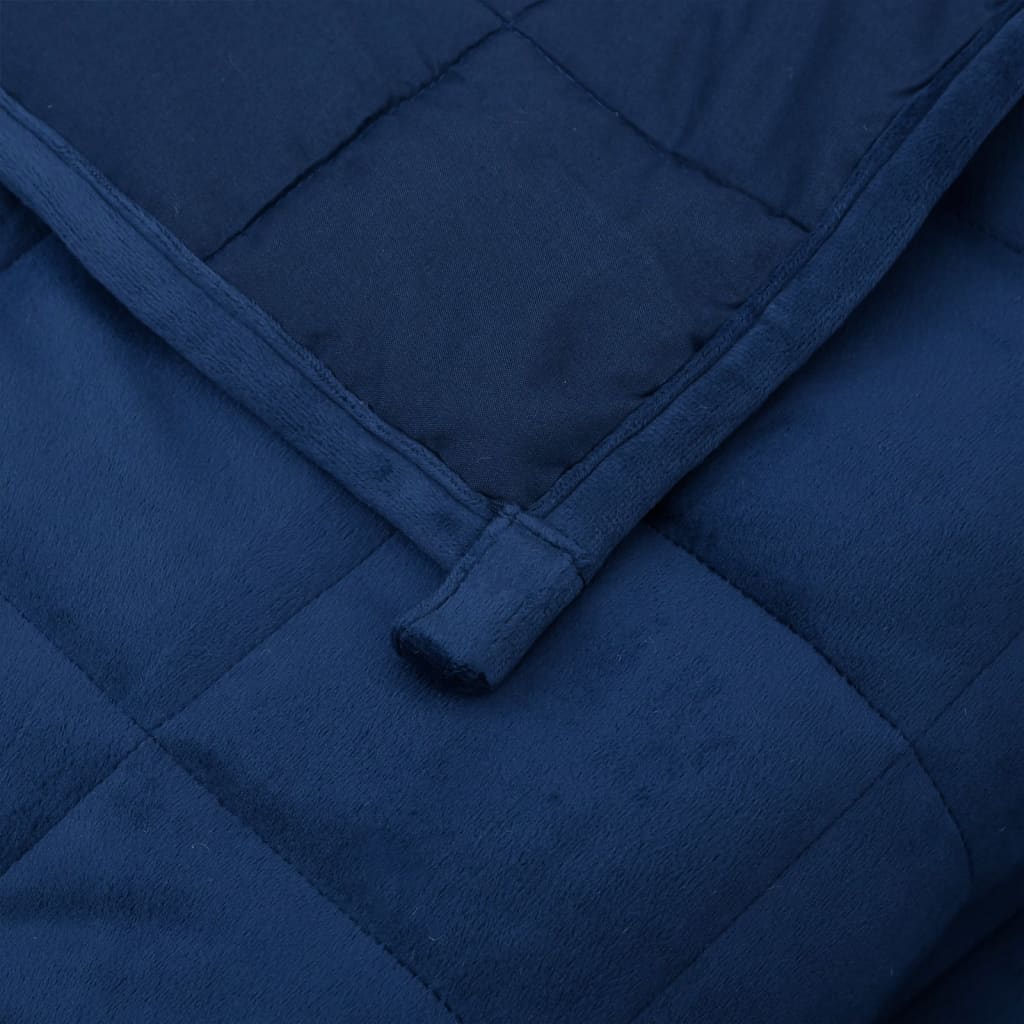 vidaXL Pătură anti-stres, albastru, 122x183 cm, 9 kg, material textil vidaXL Pătură anti-stres, albastru, 122x183 cm, 9 kg, material textil