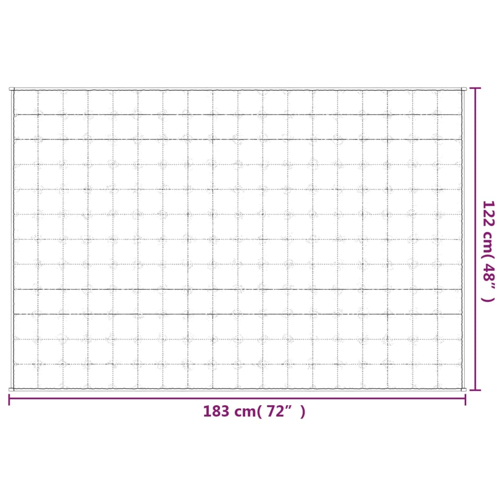 vidaXL Pătură anti-stres, albastru, 122x183 cm, 9 kg, material textil vidaXL Pătură anti-stres, albastru, 122x183 cm, 9 kg, material textil