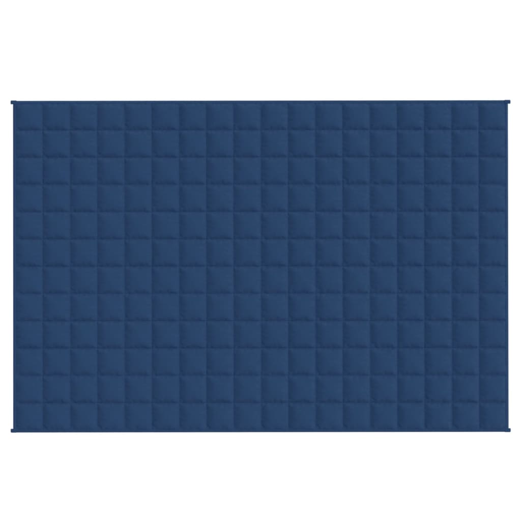 vidaXL Pătură anti-stres, albastru, 135x200 cm, 10 kg, textil vidaXL Pătură anti-stres, albastru, 135x200 cm, 10 kg, textil