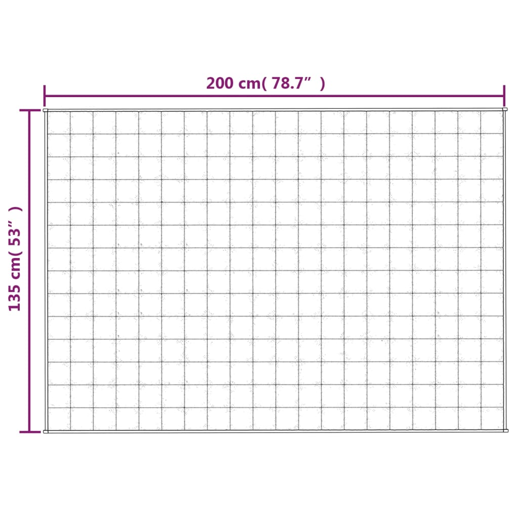 vidaXL Pătură anti-stres, albastru, 135x200 cm, 10 kg, textil vidaXL Pătură anti-stres, albastru, 135x200 cm, 10 kg, textil
