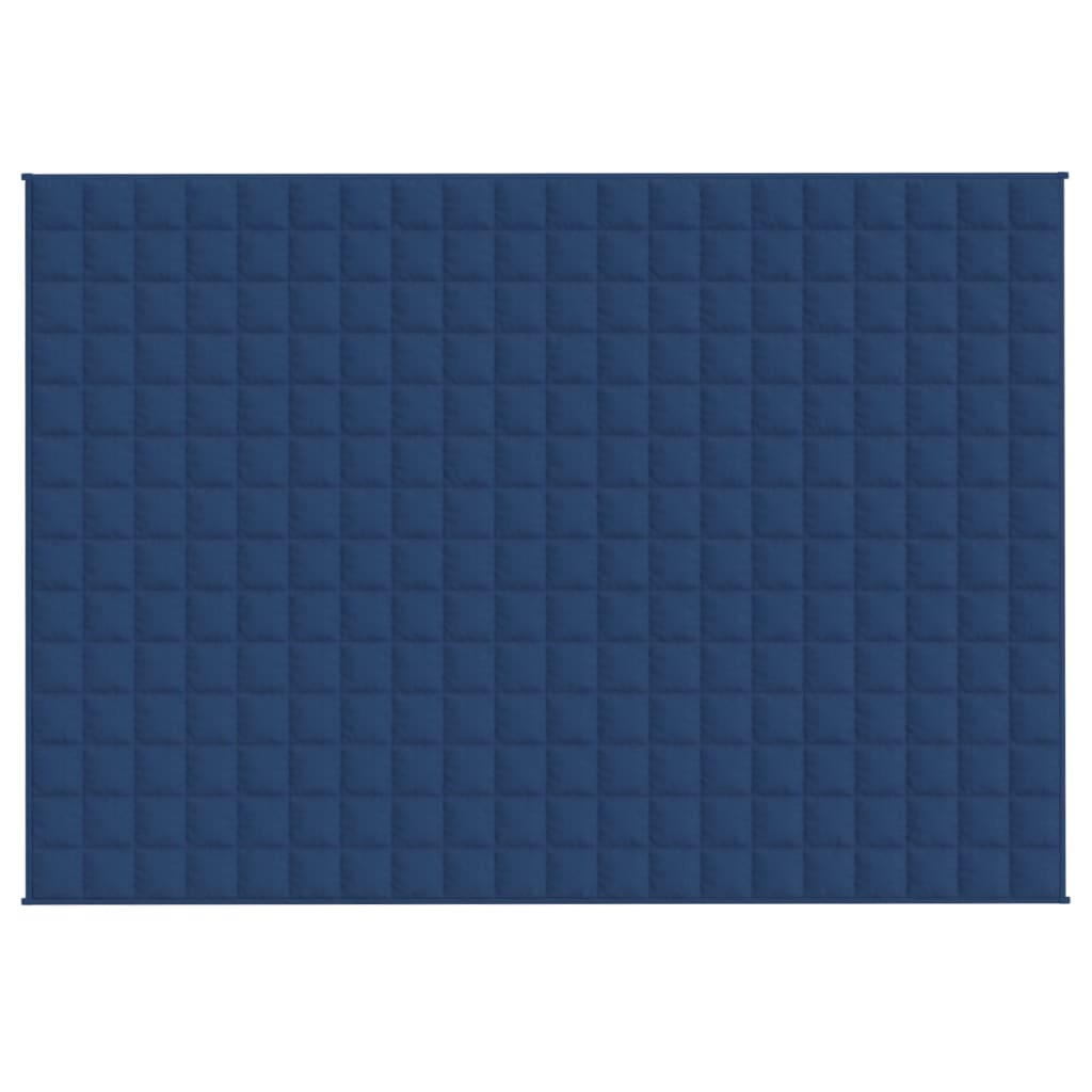 vidaXL Pătură anti-stres, albastru, 140x200 cm, 6 kg, material textil vidaXL Pătură anti-stres, albastru, 140x200 cm, 6 kg, material textil