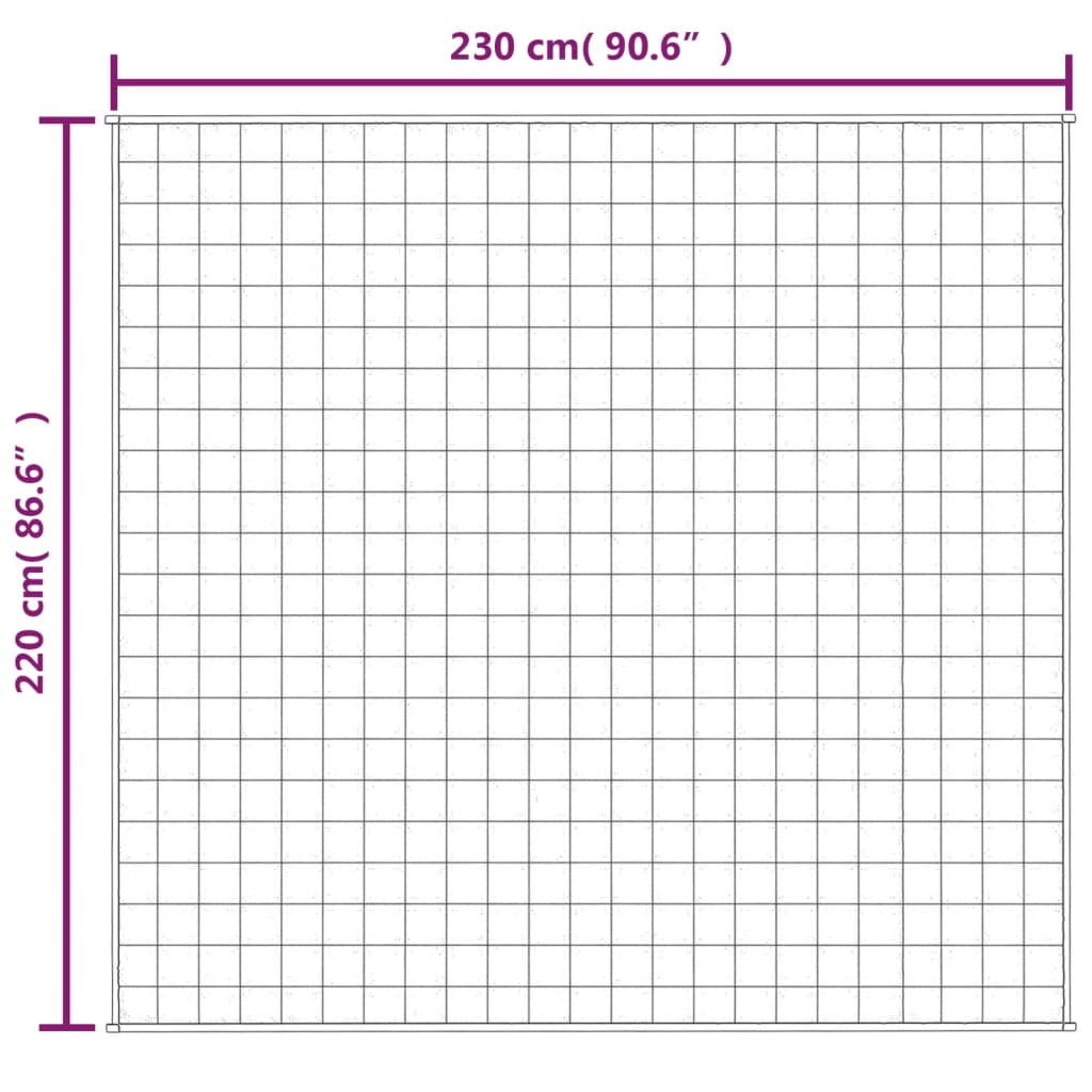 vidaXL Pătură grea, albastru, 220x230 cm, 11 kg, material textil vidaXL Pătură grea, albastru, 220x230 cm, 11 kg, material textil