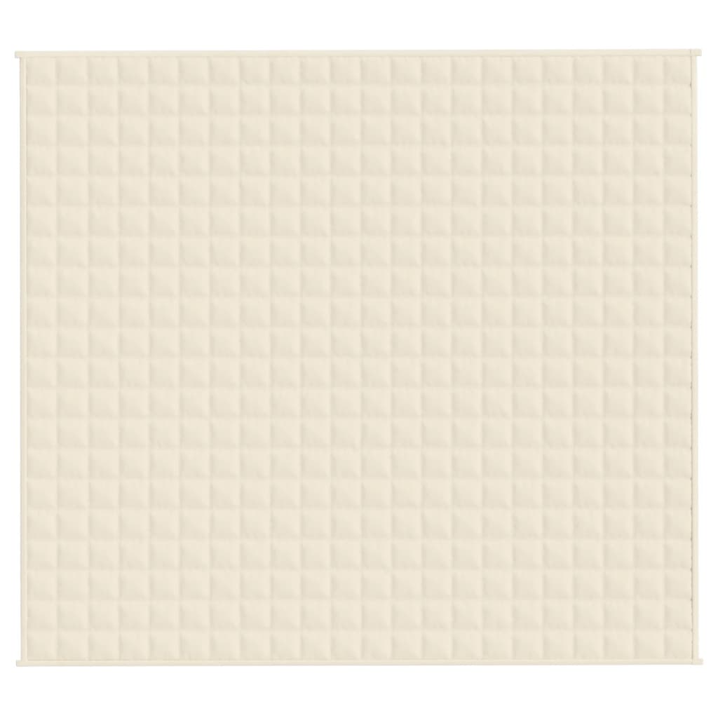 vidaXL Pătură grea, crem deschis, 200x220 cm, 9 kg, material textil vidaXL Pătură grea, crem deschis, 200x220 cm, 9 kg, material textil