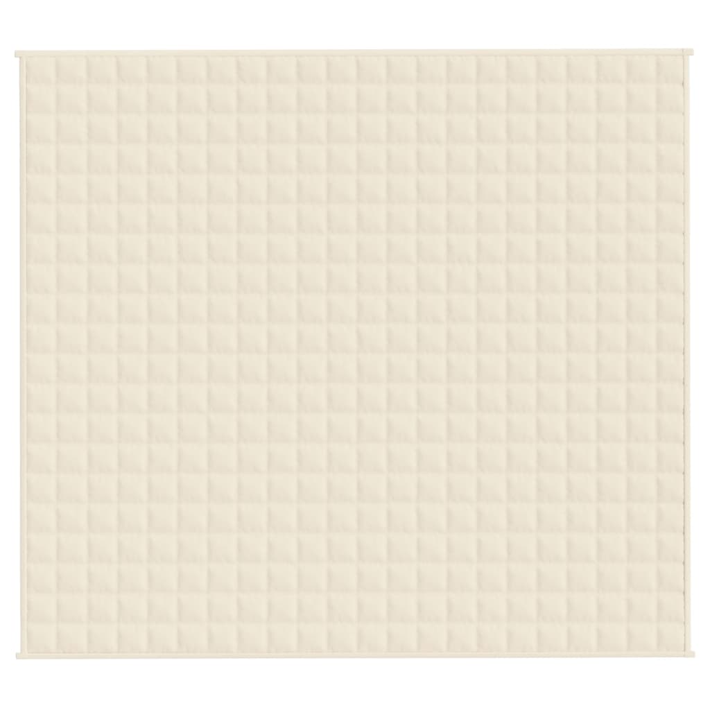 vidaXL Pătură grea, crem deschis, 200x230 cm, 13 kg, material textil