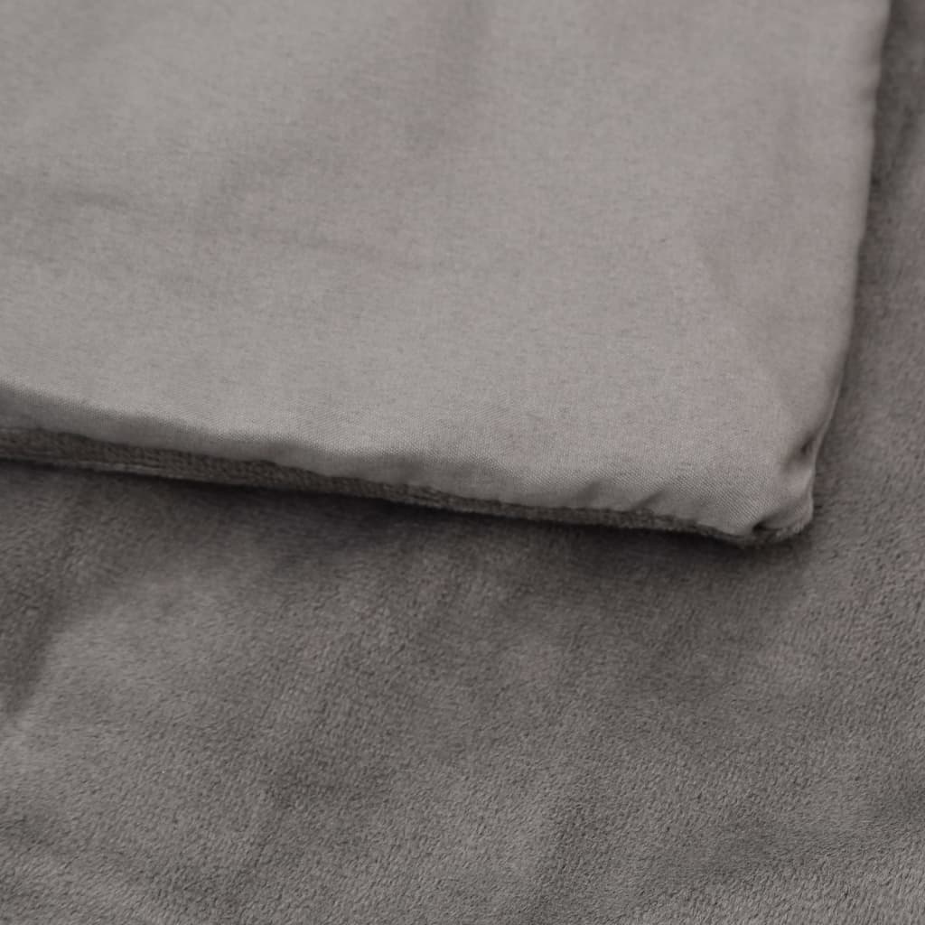 vidaXL Pătură grea cu husă, gri, 122x183 cm, 9 kg, material textil vidaXL Pătură grea cu husă, gri, 122x183 cm, 9 kg, material textil
