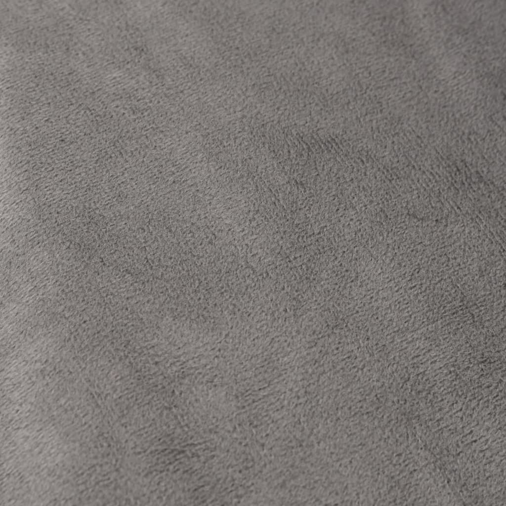 vidaXL Pătură grea cu husă, gri, 137x200 cm, 10 kg, material textil vidaXL Pătură grea cu husă, gri, 137x200 cm, 10 kg, material textil