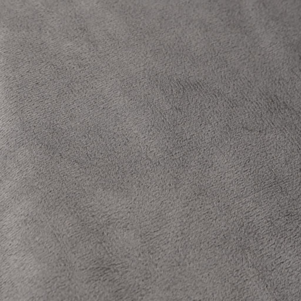 vidaXL Pătură grea cu husă, gri, 135x200 cm, 10 kg, material textil vidaXL Pătură grea cu husă, gri, 135x200 cm, 10 kg, material textil