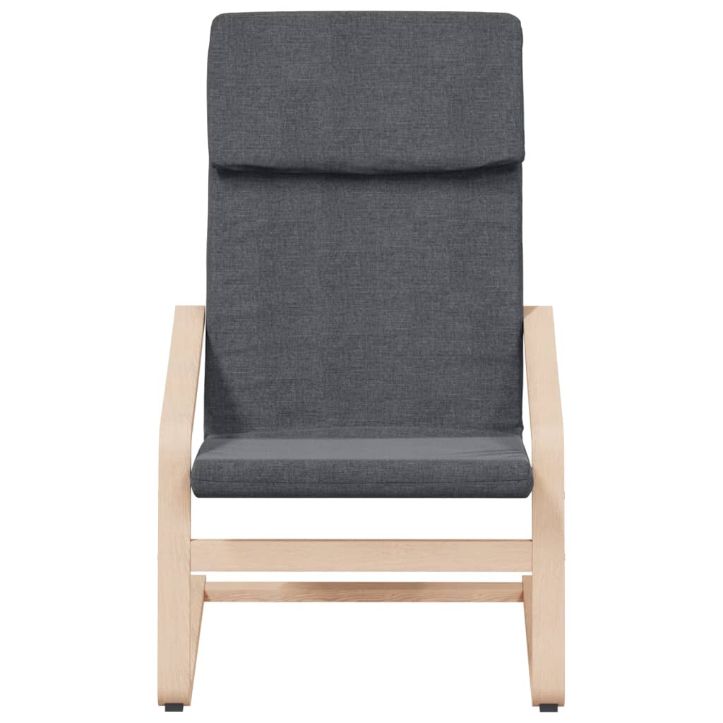 vidaXL Scaun de relaxare cu taburet, gri deschis, textil vidaXL Scaun de relaxare cu taburet, gri deschis, textil
