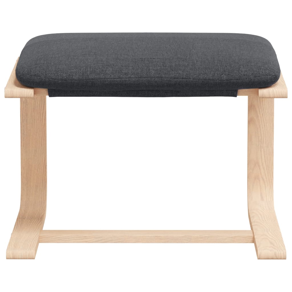 vidaXL Scaun de relaxare cu taburet, gri deschis, textil vidaXL Scaun de relaxare cu taburet, gri deschis, textil