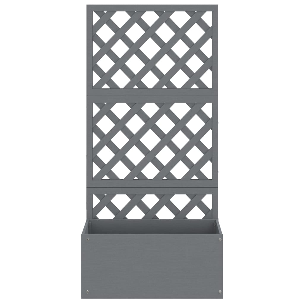 vidaXL Jardiniere cu spalier, 2 buc., gri, 65x33x135 cm, WPC vidaXL Jardiniere cu spalier, 2 buc., gri, 65x33x135 cm, WPC