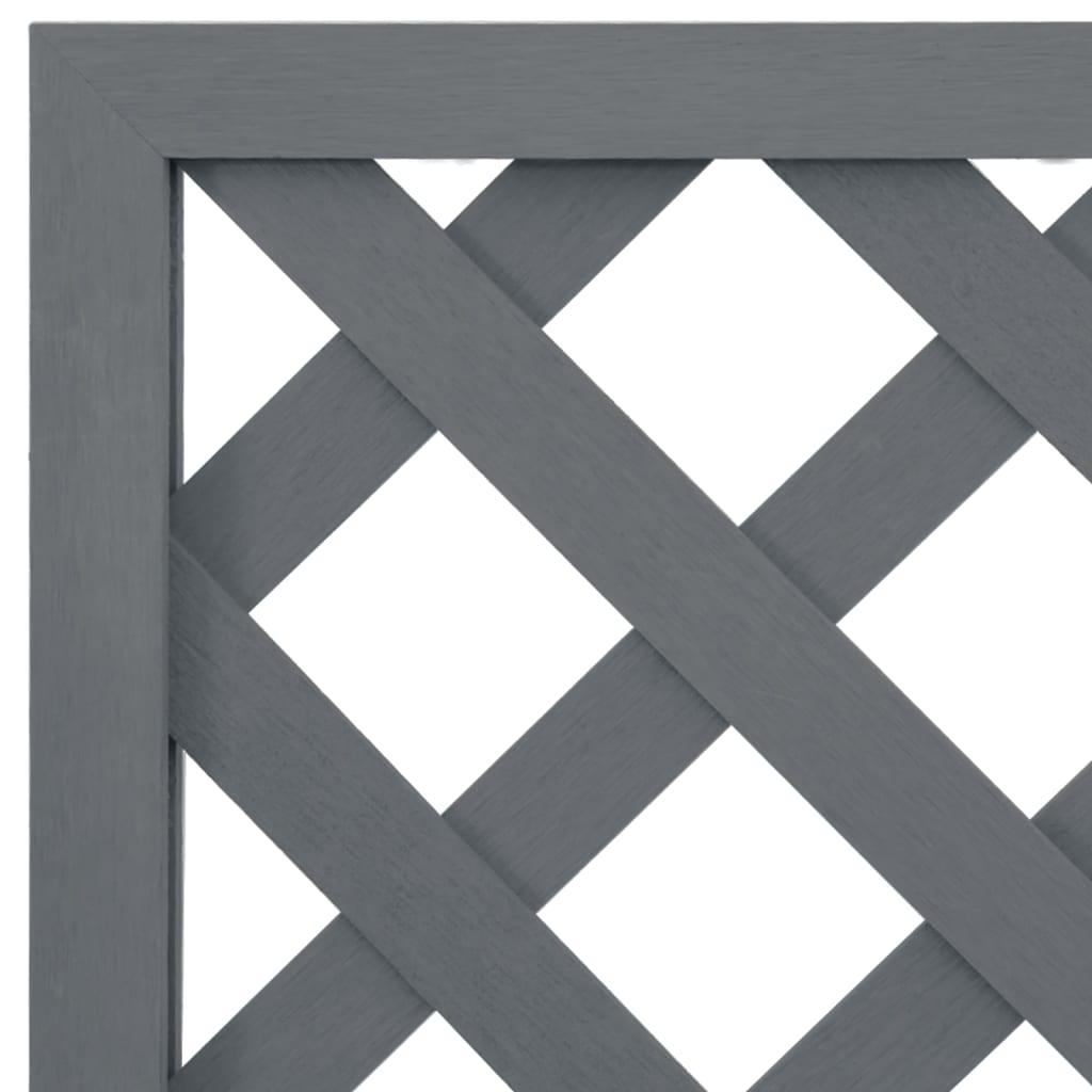 vidaXL Jardiniere cu spalier, 2 buc., gri, 65x33x135 cm, WPC vidaXL Jardiniere cu spalier, 2 buc., gri, 65x33x135 cm, WPC