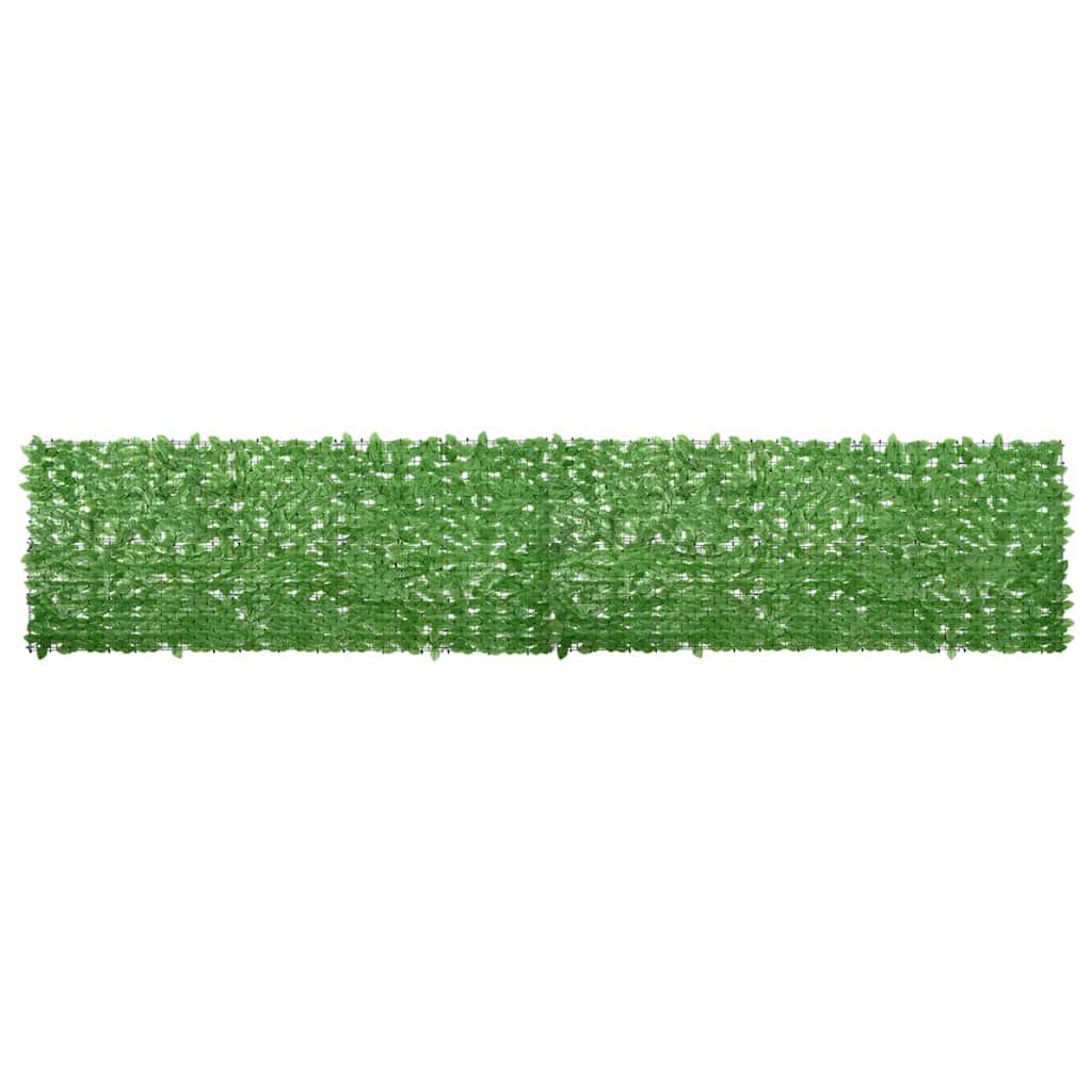 vidaXL Paravan de balcon, frunze verzi, 500x100 cm