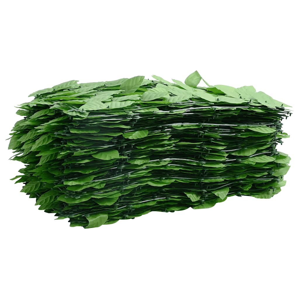 vidaXL Paravan de balcon, frunze verzi, 300x150 cm