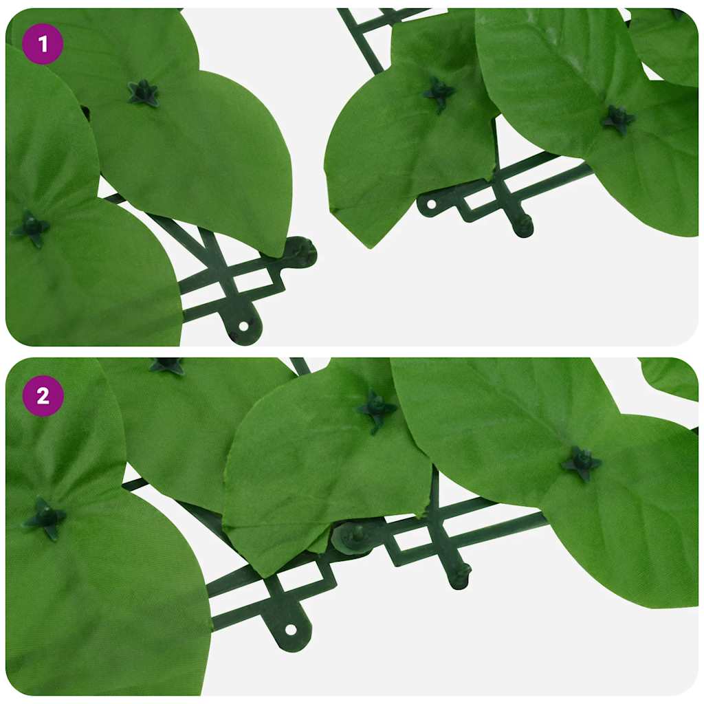 vidaXL Paravan de balcon, frunze verzi, 400x150 cm