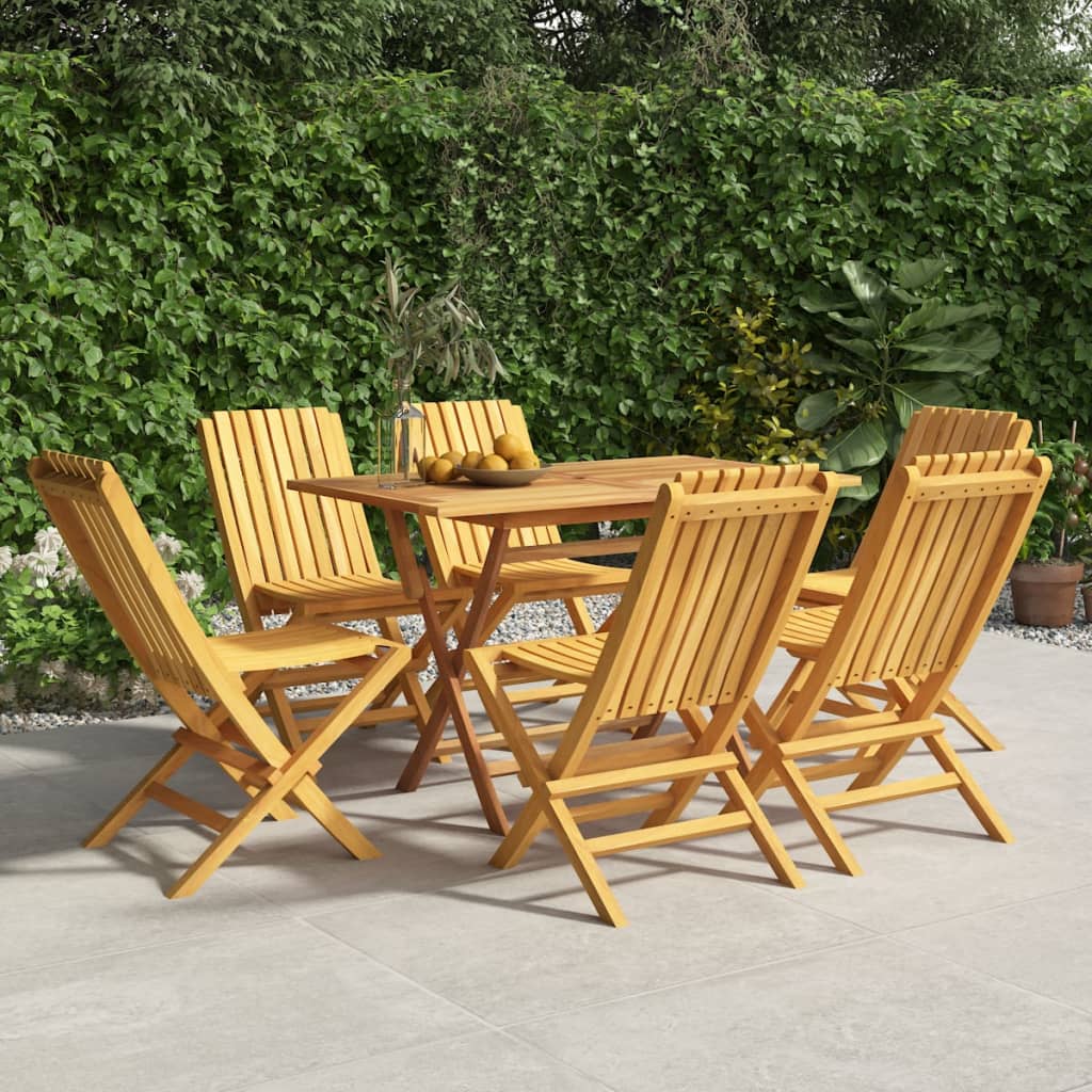 vidaXL Scaune de grădină pliante, 6 buc., 47x47x89 cm, lemn masiv tec vidaXL Scaune de grădină pliante, 6 buc., 47x47x89 cm, lemn masiv tec